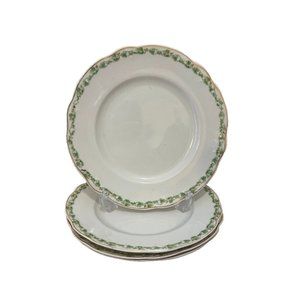 Antique OP Co. Syracuse China Holly and Berries Design 9.5” Dinner Plate 1908